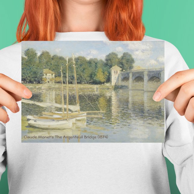 Tarjeta De Agradecimiento El puente argentino de Claude Monet (1874) (Subido por el creador)