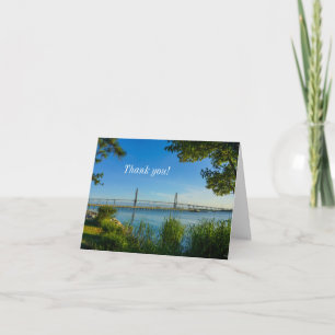 Tarjeta De Agradecimiento El puente de Scenic Arthur Ravenel Gracias
