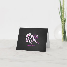 Tarjeta De Agradecimiento El RN personalizado le agradece carda, idea del