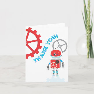 Tarjeta De Agradecimiento El robot el | le agradece cardar