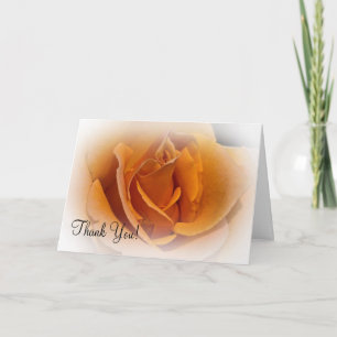 Tarjeta De Agradecimiento El rosa anaranjado le agradece cardar