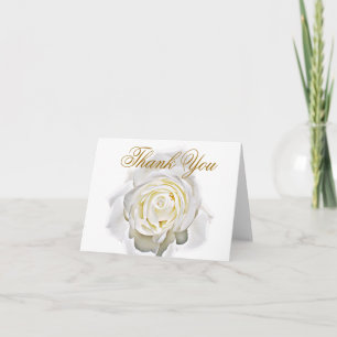 Tarjeta De Agradecimiento El rosa blanco de Love_