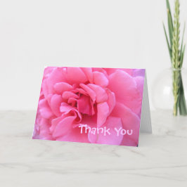Tarjeta De Agradecimiento El rosa le agradece cardar