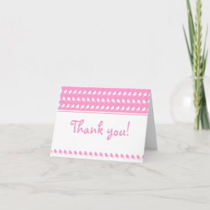 Tarjeta De Agradecimiento el rosa le agradece cardar con los patos