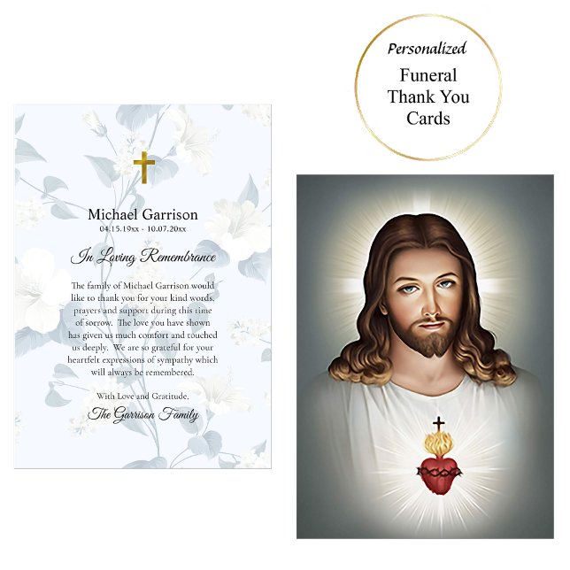 Tarjeta De Agradecimiento El Sagrado Corazón de Jesús Monumento Católico (Subido por el creador)