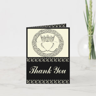 Tarjeta De Agradecimiento El sistema de la boda de Claddagh le agradece las