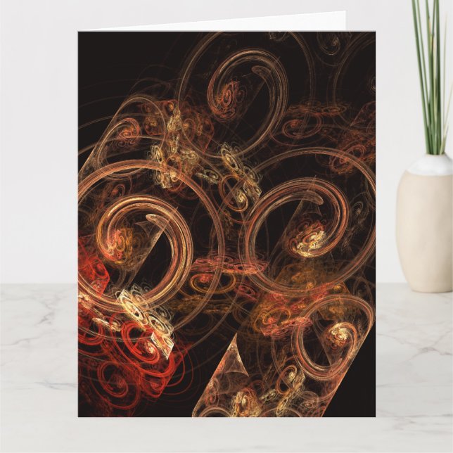 Tarjeta De Agradecimiento El sonido del arte abstracto de la música (Anverso)