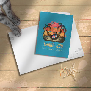 Tarjeta De Agradecimiento El sueño de un gato tropical de Guay