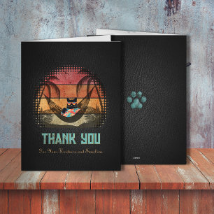 Tarjeta De Agradecimiento El sueño de un gato tropical de Guay
