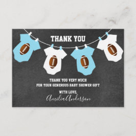 Tarjeta De Agradecimiento El tema del FÚTBOL de la pizarra LE AGRADECE