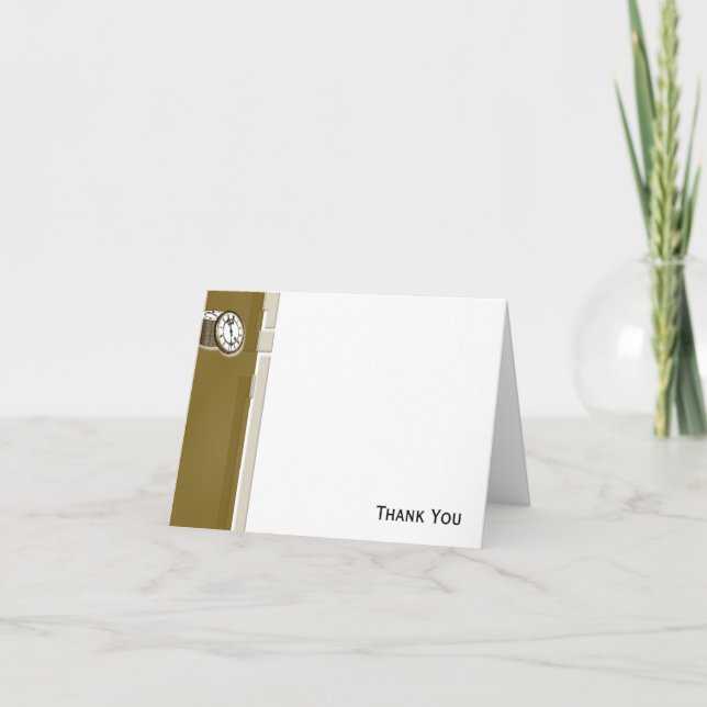 Tarjeta De Agradecimiento El tiempo es dinero (Anverso)