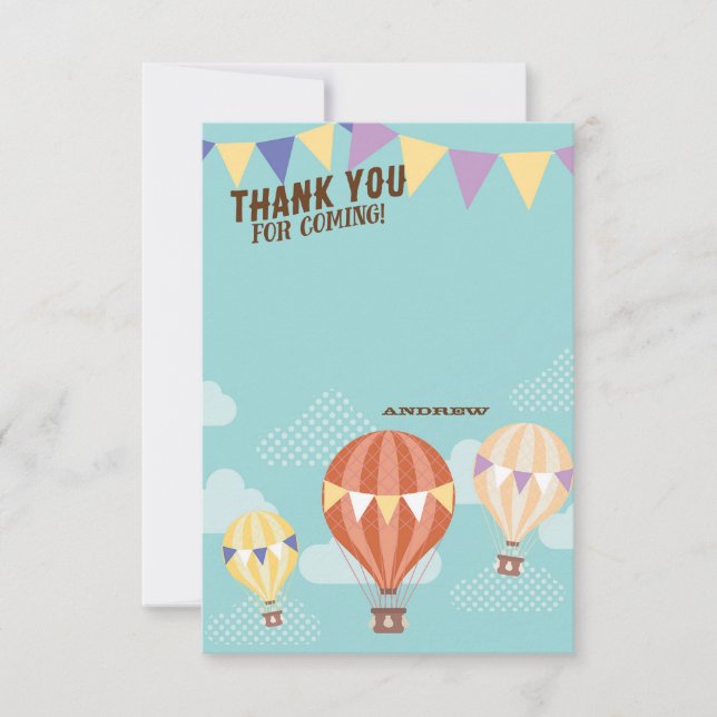 Tarjeta De Agradecimiento El tiempo vuela le agradece cardar (Anverso)