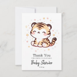 Tarjeta De Agradecimiento El tigre encantado