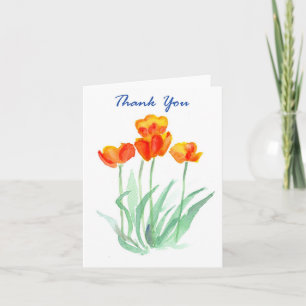 Tarjeta De Agradecimiento El tulipán le agradece Notecard