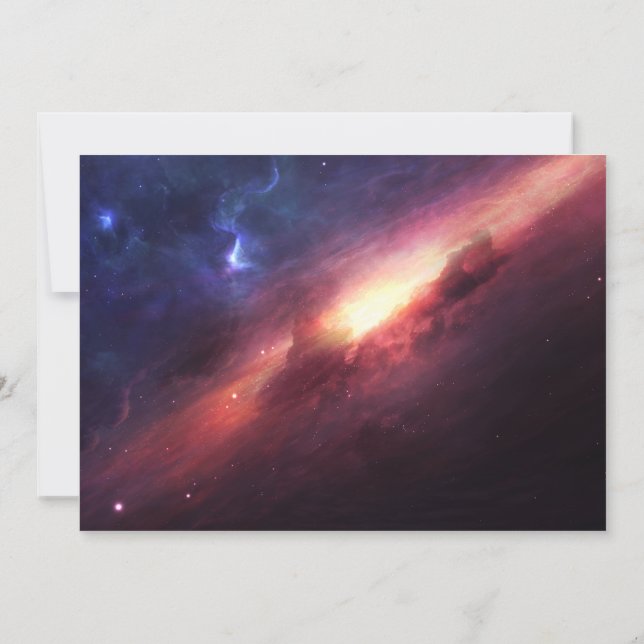 Tarjeta De Agradecimiento El universo (Reverso)