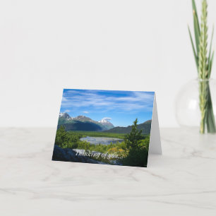 Tarjeta De Agradecimiento El valle del glaciar de la salida de Alaska