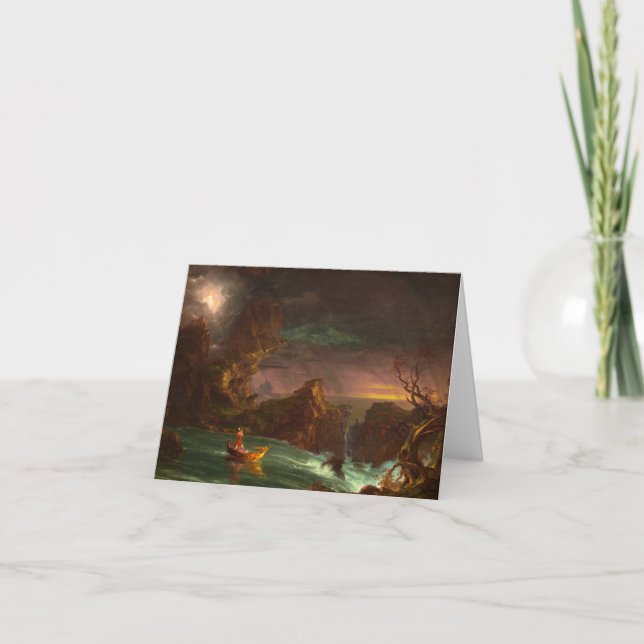 Tarjeta De Agradecimiento El viaje de la vida, la hombría de Thomas Cole (Anverso)