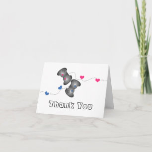 Tarjeta De Agradecimiento El videojugador Geeky le agradece cardar