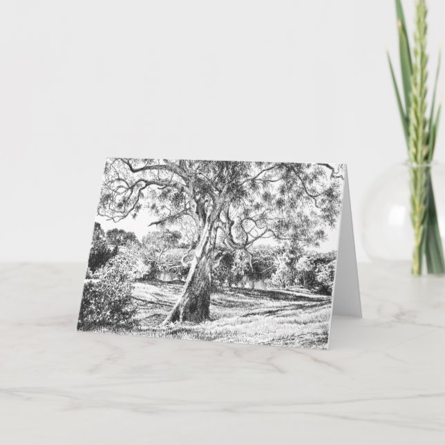 Tarjeta De Agradecimiento El Winnie the Pooh Tree - (Anverso)