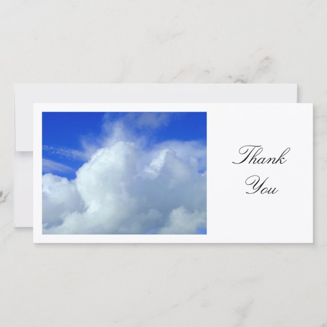 Tarjeta De Agradecimiento El Yonder Azul - Gracias (Anverso)