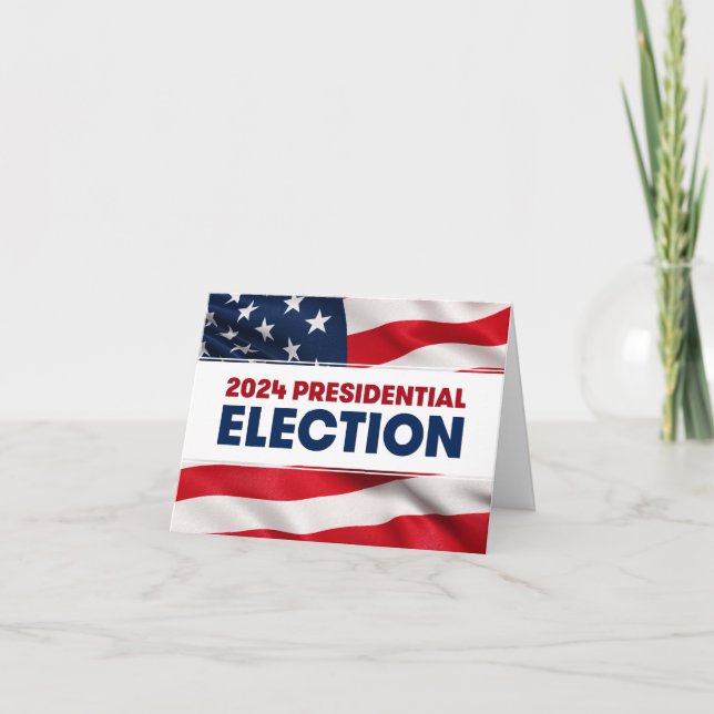Tarjeta De Agradecimiento Elecciones presidenciales de Estados Unidos 2024 (Anverso)