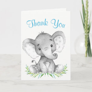 Tarjeta De Agradecimiento Elefante acuático gracias