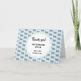 Tarjeta De Agradecimiento Elefante bebé