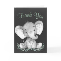 Elefante de acuarela de Chalkboard Gracias