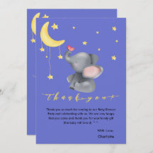 Elefante lindo con Baby Shower de mariposa pequeña