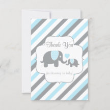 Elefantes de tiras blancas, azules y grises - Grac