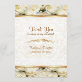 Tarjeta De Agradecimiento Elegancia de rosa blanca - Gracias