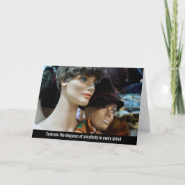 Tarjeta De Agradecimiento Elegancia inmadura - Equipo vintage