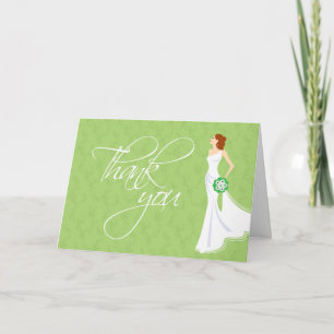 Tarjeta De Agradecimiento Elegancia Moderna Ducha Bridal Gracias
