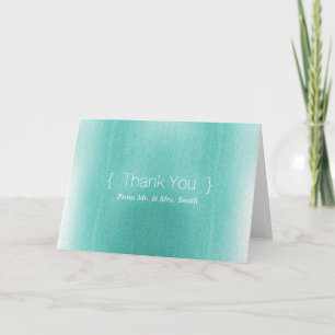 Tarjeta De Agradecimiento Elegancia simple personalizada Gracias Desenfoque