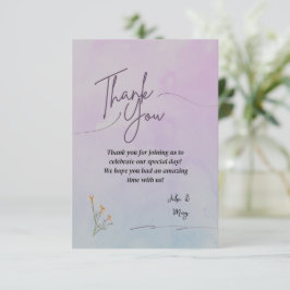 Tarjeta de agradecimiento ELEGANT