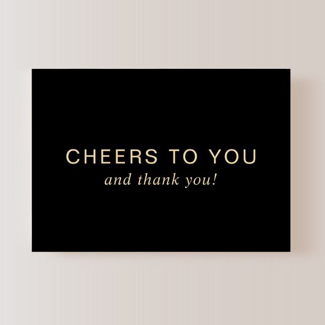 Tarjeta De Agradecimiento Elegant 70th Birthday Black Gold (Subido por el creador)