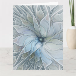 Tarjeta De Agradecimiento Elegant Beauty Modern Abstract Fractal Art Flower