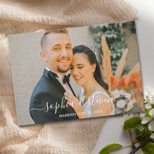 Tarjeta De Agradecimiento Elegant Blue Mediterranean Lemon Wedding (Subido por el creador)