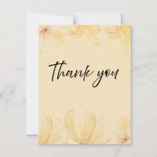 Tarjeta De Agradecimiento Elegant Botanical Wedding Thank You Card