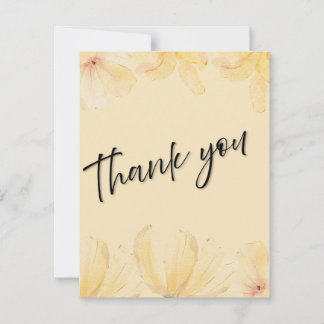 Tarjeta De Agradecimiento Elegant Botanical Wedding Thank You Card