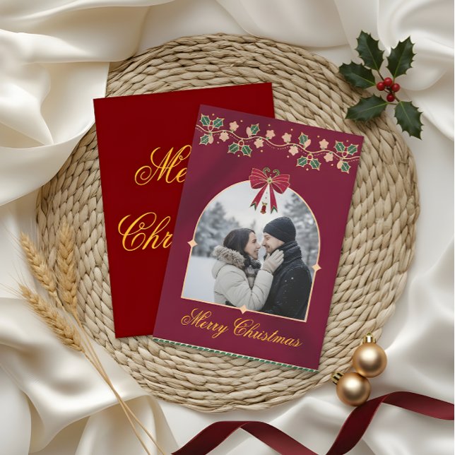 Tarjeta De Agradecimiento Elegant Christmas Greeting Card – A Message of Lov (Subido por el creador)