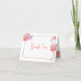 Tarjeta De Agradecimiento Elegant Flamingo Note Card