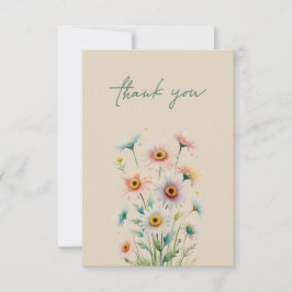 Tarjeta De Agradecimiento Elegant Floral Thank You Card
