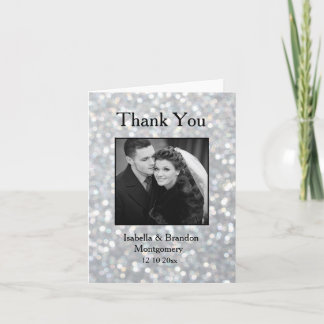 Tarjeta de agradecimiento Elegant Hollywood Glam