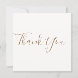 Tarjeta De Agradecimiento Elegant Ivory Photo Wedding Thank You Card