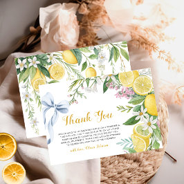 Tarjeta De Agradecimiento Elegant Mediterranean Bridal Shower Thank You Card
