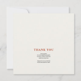 Tarjeta De Agradecimiento Elegant Merry Christmas Thank You Card