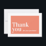 Tarjeta De Agradecimiento ELEGANT ORDER INSERTAR negocio gracias naranja<br><div class="desc">por kat massard >>> WWW.SIMPLYSWEETPAPERIE.COM<<<< Enviar y un mensaje especial GRACIAS CON estilo y pizzería para sus clientes. Añade tu logo en la parte de atrás e incluso tuve que escribir una nota personal - un servicio de atención al cliente excelente y profesional que los mantendrá regresando! CONSEJO 1. Para...</div>