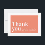 Tarjeta De Agradecimiento ELEGANT ORDER INSERTAR negocio gracias naranja<br><div class="desc">por kat massard >>> WWW.SIMPLYSWEETPAPERIE.COM<<<< Enviar y un mensaje especial GRACIAS CON estilo y pizzería para sus clientes. Añade tu logo en la parte de atrás e incluso tuve que escribir una nota personal - un servicio de atención al cliente excelente y profesional que los mantendrá regresando! CONSEJO 1. Para...</div>