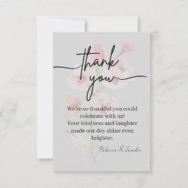 Tarjeta De Agradecimiento Elegant Thank You Card